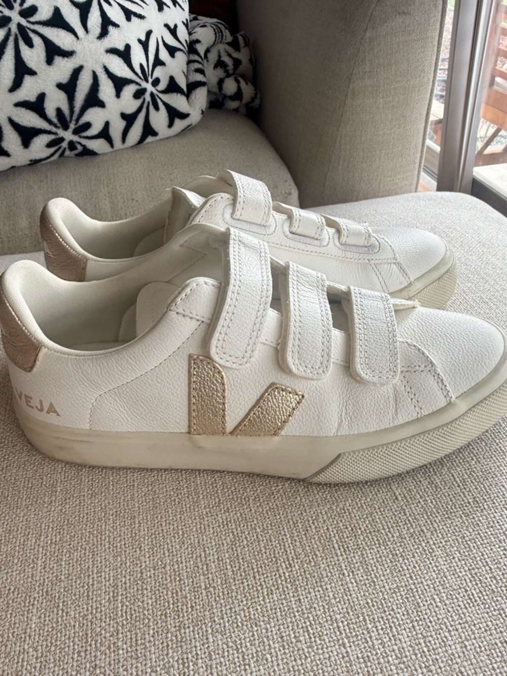Veja Recife Leather White Platine